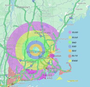 Travel Fee Map